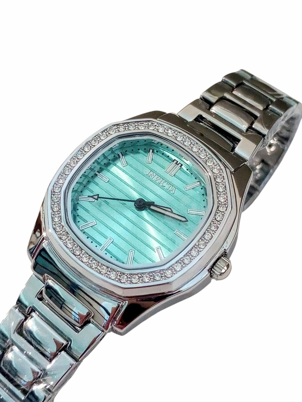 Invicta Wildflower Special Edition 32mm Silver Aqua Watch Set NWT - Picture 11 of 12